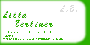 lilla berliner business card